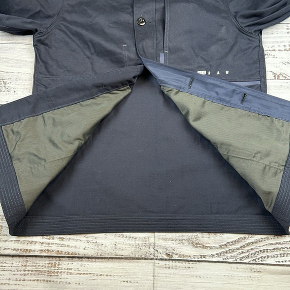 G-STAR RAW NAVAL OVERSHIRT AW MENS SIZE S NAVY BLUE BUTTON UP JACKET CANVAS - Picture 6 of 9